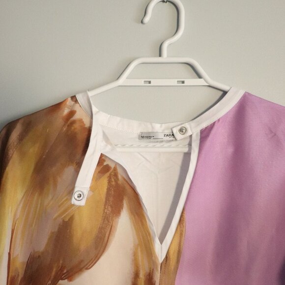 Zara Women's Sz M Short Sleeve Keyhole Taylor Swift Midi‎ Stretch Dress - Picture 5 of 9